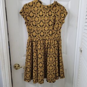 Xhilaration Gold and Black Formal Kids Dress